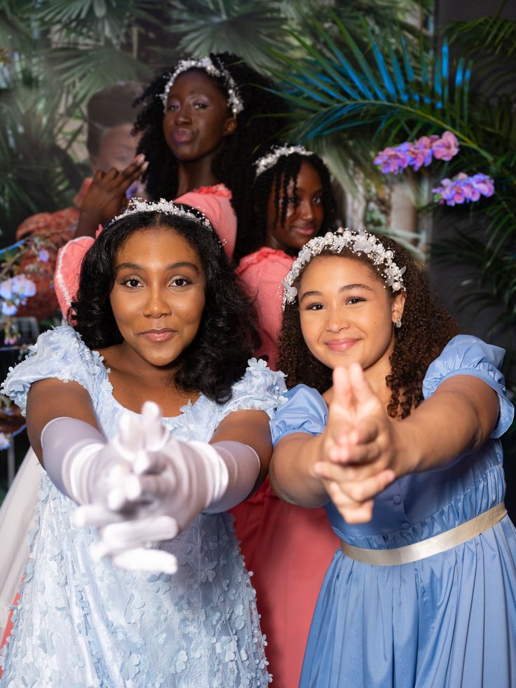 Students Neriah, Nana, Aimony and Issys are shown after getting ready for HSA'a 60th Anniversary Gala held at Manhattan's Ziegfeld Ballroom in New York on Monday, May 20, 2024.