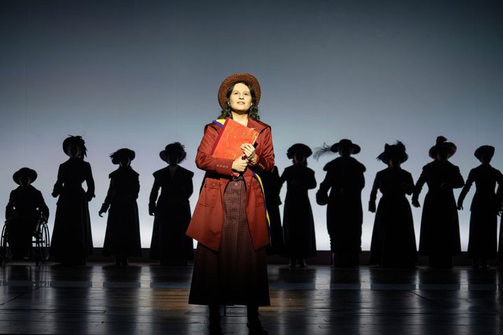 Actor and composer Shaina Taub portrays Alice Paul in "Suffs," now on Broadway.