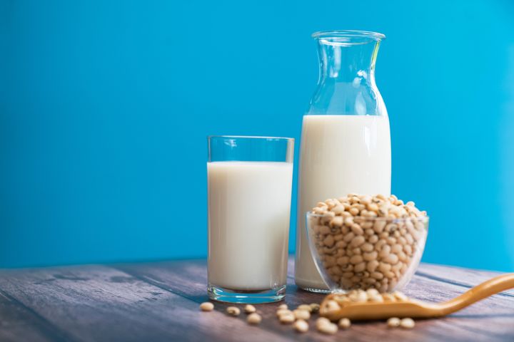 Research has shown that soy milk has no cholesterol and is lower in saturated fat than cow's milk.