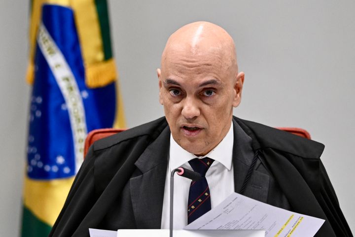 The Supreme Court's Judge Alexandre de Moraes speaks during a session in Brasilia on June 18, 2024. (Photo by EVARISTO SA / AFP) (Photo by EVARISTO SA/AFP via Getty Images)