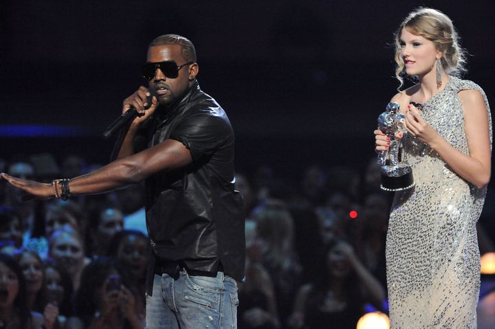 Kanye West notoriously jumped onstage when Taylor Swift won MTV's "Best Female Video" award in 2009 and suggested she didn't deserve the award.