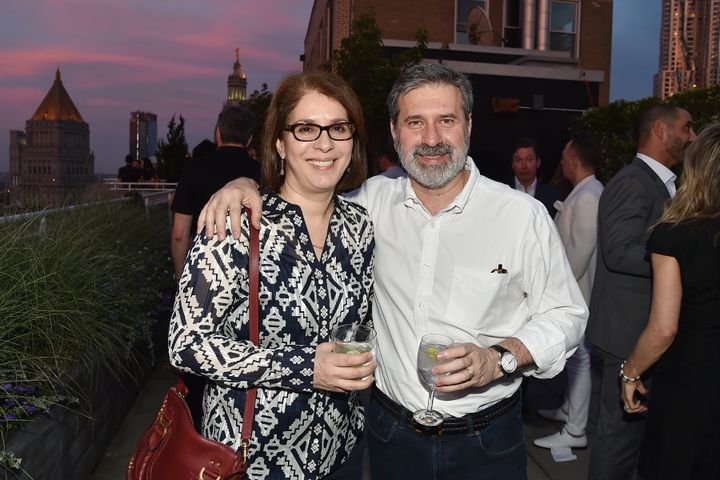 Neda Morvillo and Chris Morvillo attend an event in New York City in 2018.