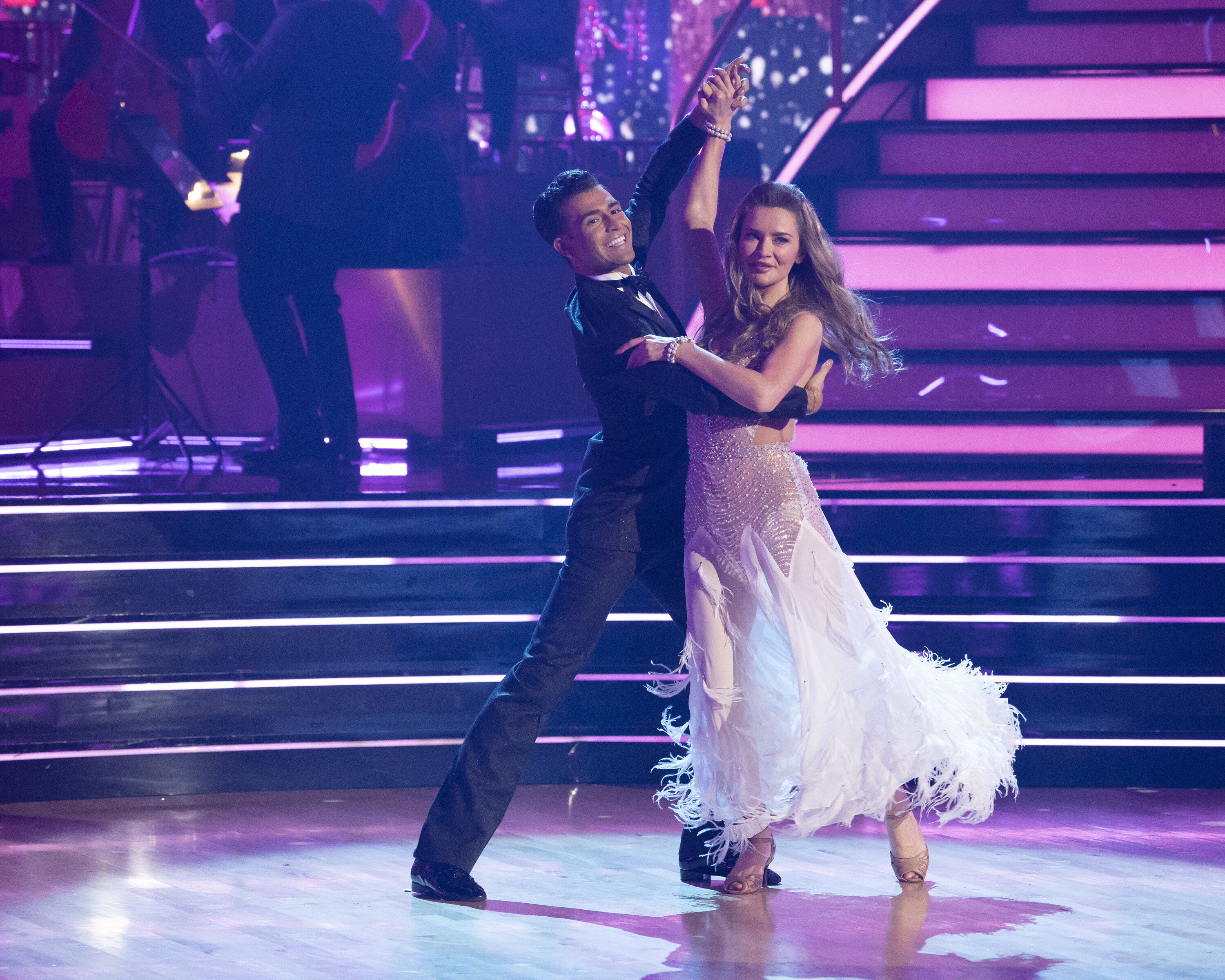 Anna Delvey and professional dancer Ezra Sosa take the floor during last week's "Dancing With the Stars." The duo was voted out of the competition shortly after.