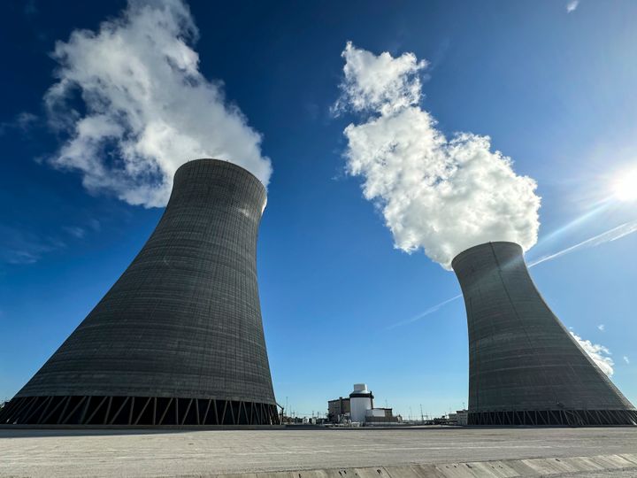 Cooling towers three and four are seen at the nuclear reactor facility at Georgia's Alvin W. Vogtle Electric Generating Plant, where the U.S. completed its only two new reactors from scratch -- a pair of Westinghouse AP-1000s -- earlier this year.