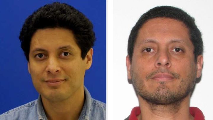 Authorities shared two pictures of Ernesto Mercado, from 2010 (left) and 2019, asking members of the public to contact the police if they have any information related to their investigation.