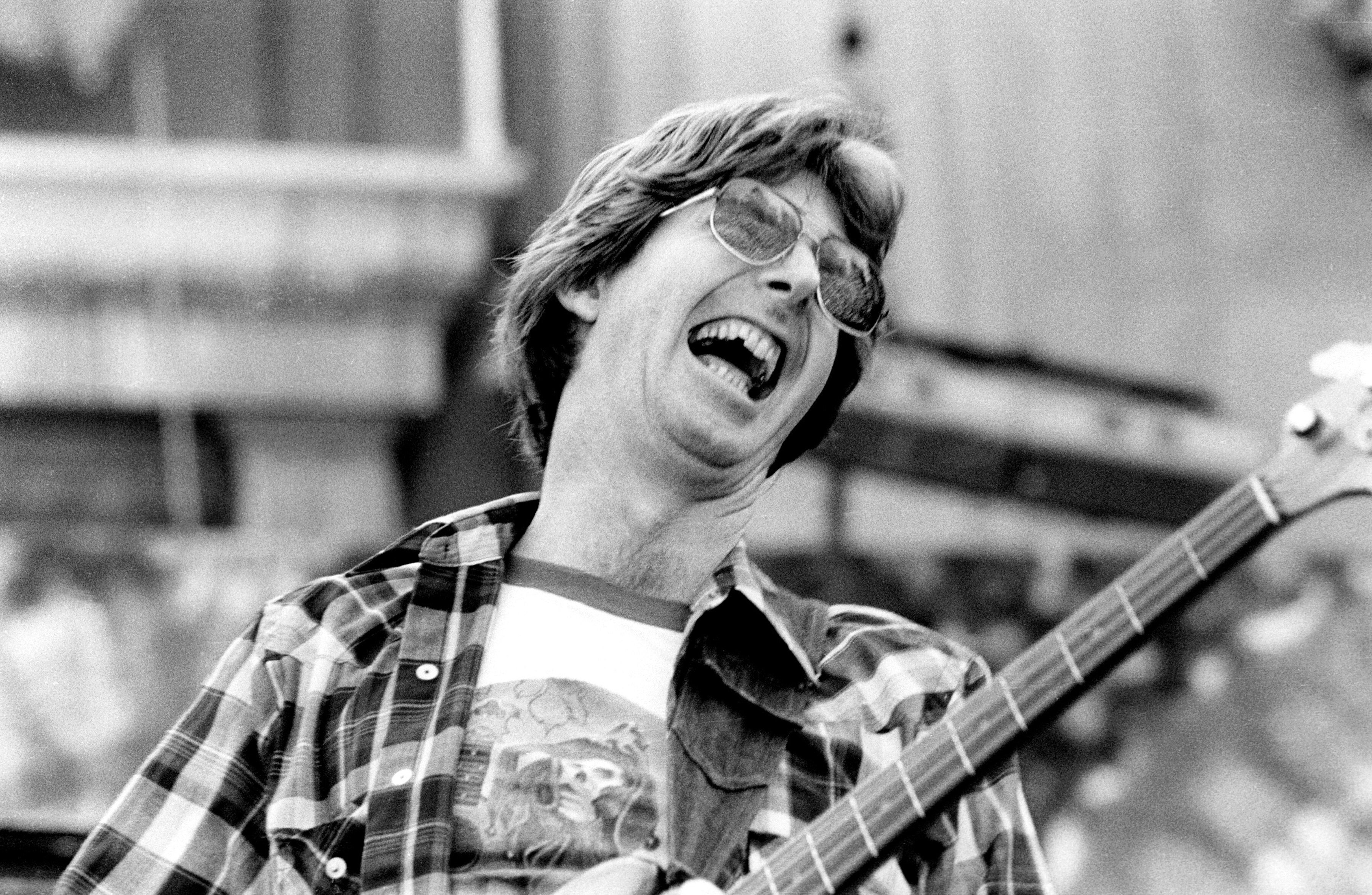 Phil Lesh, pictured performing at the Greek Theater in September 1981 in Berkeley, California, died Friday at age 84.