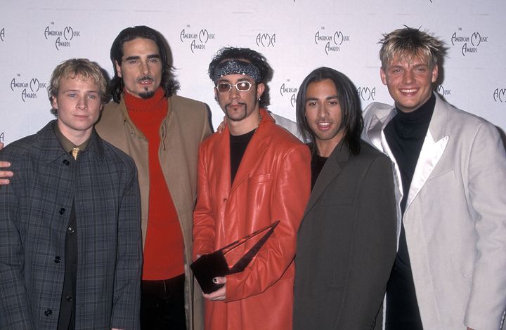 Backstreet Boys Brian Littrell, Kevin Richardson, A.J. McLean, Howie Dorough and Nick Carter in 2001. 