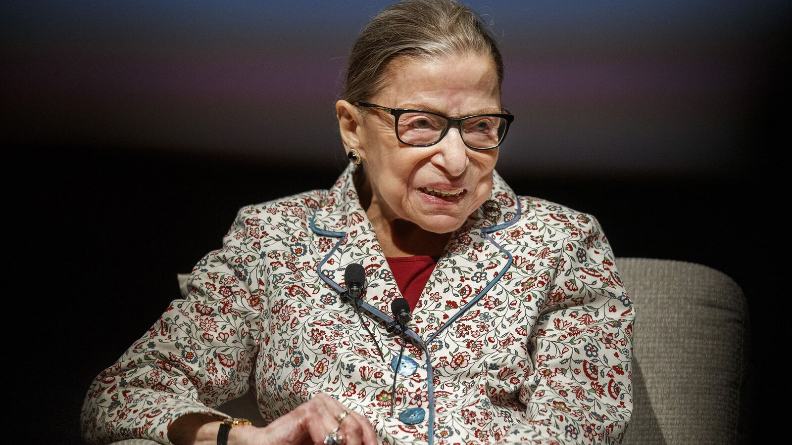 Supreme Court Justice Ruth Bader Ginsburg is seen in 2019.