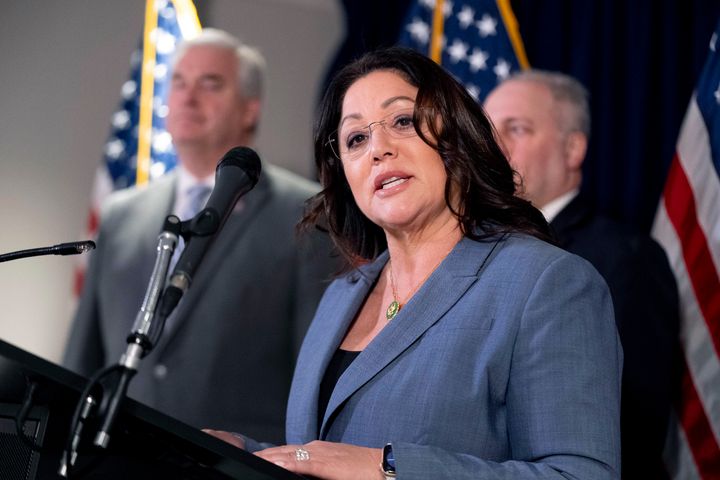 Outgoing Rep. Lori Chavez-DeRemer (R-Oregon), shown here on Capitol Hill, will be Trump's choice for labor secretary. 