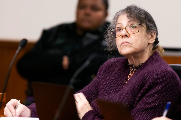 Defendant Susan Lorincz takes notes during her trial Tuesday, Aug. 13, 2024, in Ocala, Florida.