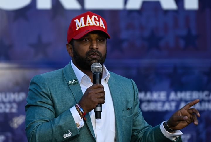 CHARLOTTE, USA - OCTOBER 10: A view from Team Trump Bus Tour featuring by Chair of the House Republican Conference Rep. Elise Stefanik, Hogan Gidley, Kash Patel, Chad Wolf, Abel Maldonado and Brooke Rollins in Charlotte, United States on October 10, 2024. (Photo by Peter Zay/Anadolu via Getty Images)