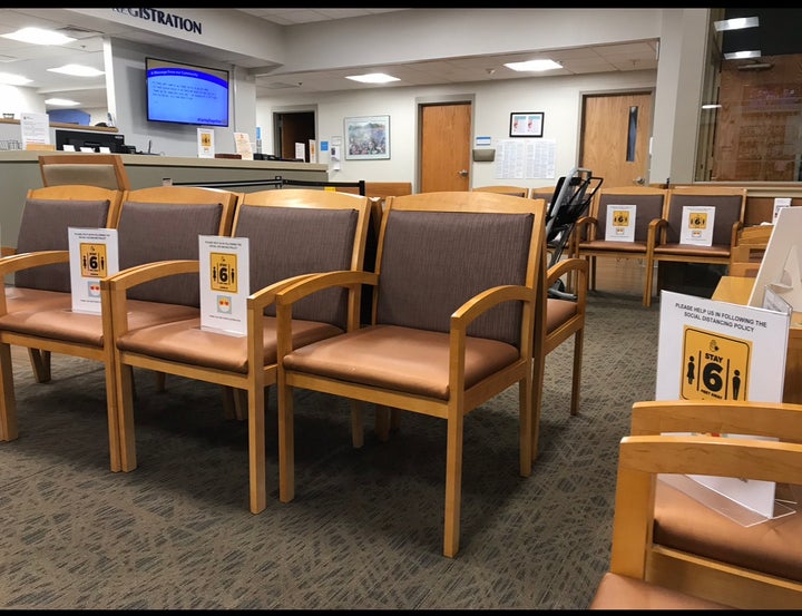 The empty hospital where the author received treatment.