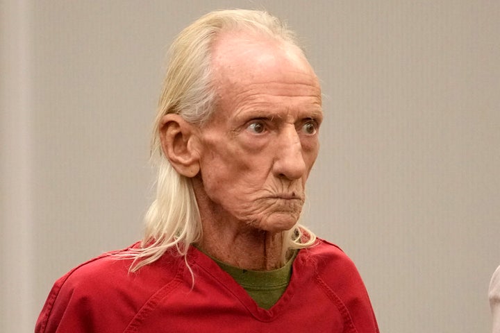 Joseph Czuba, 71, stands before Circuit Judge Dave Carlson for his arraignment at the Will County courthouse, Oct. 30, 2023, in Joliet, Illinois.