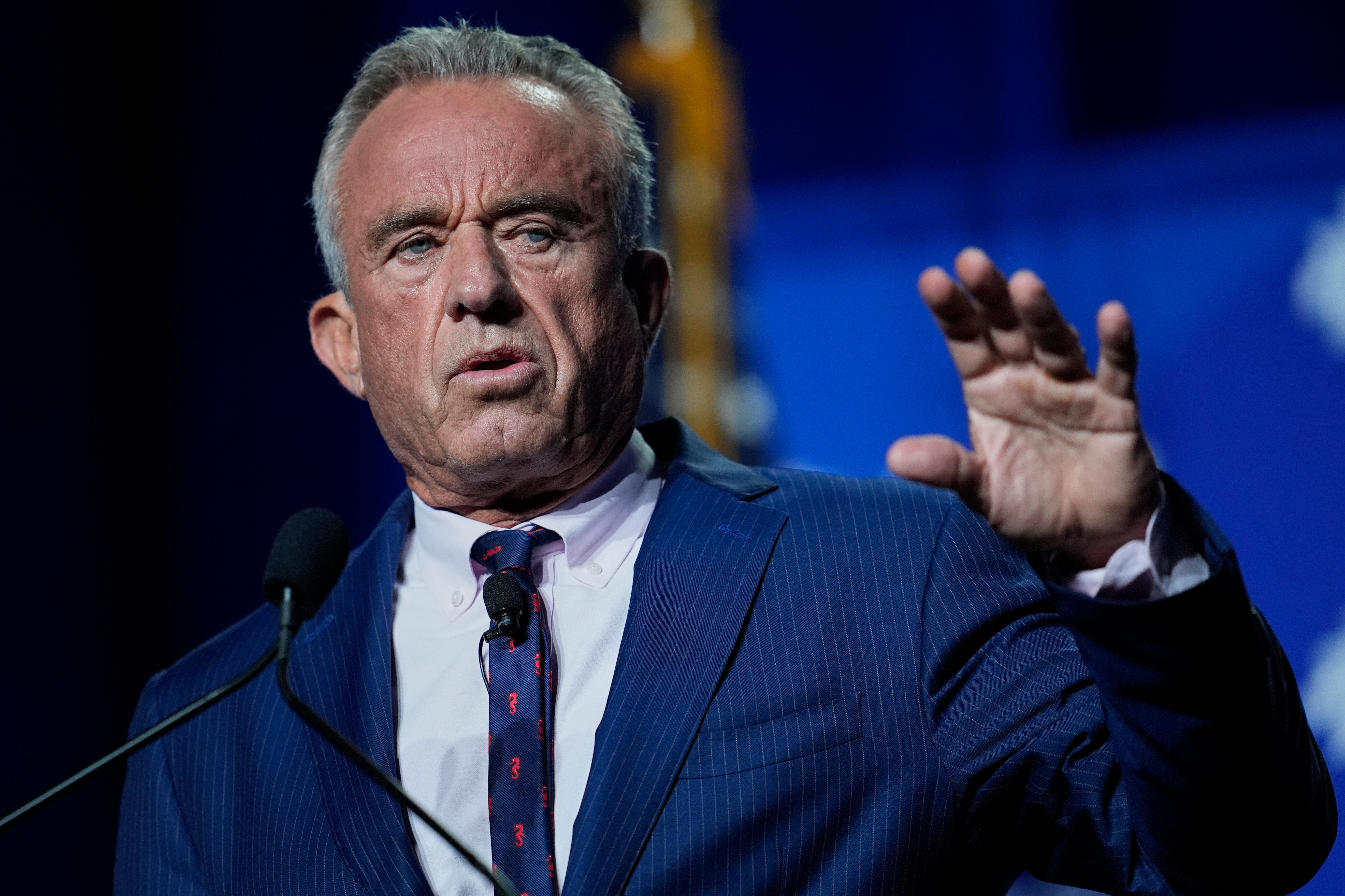 Health and Human Services Secretary Robert F. Kennedy Jr. speaks at a summit in April.