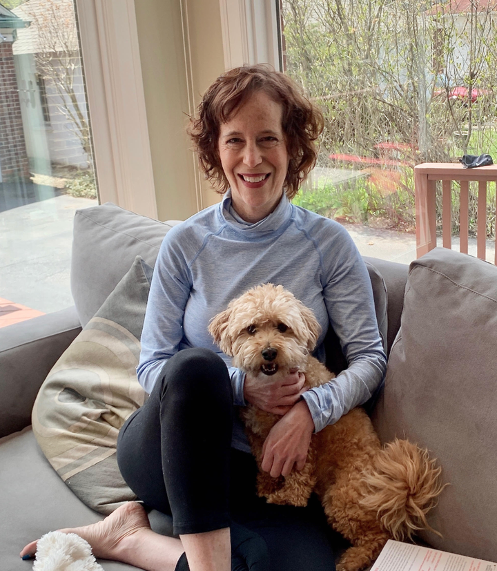 "When I face a challenging day, my dog Dodger is right by my side," the author writes.