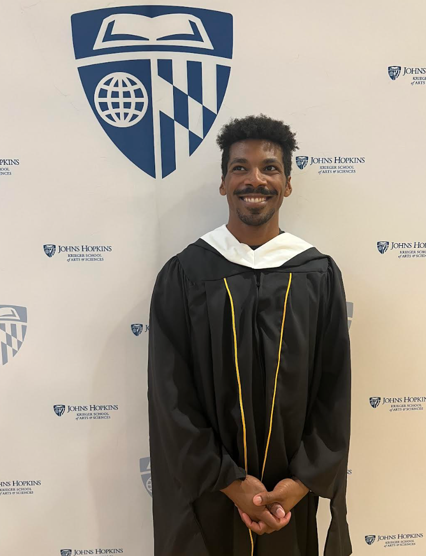 The author on graduation day.