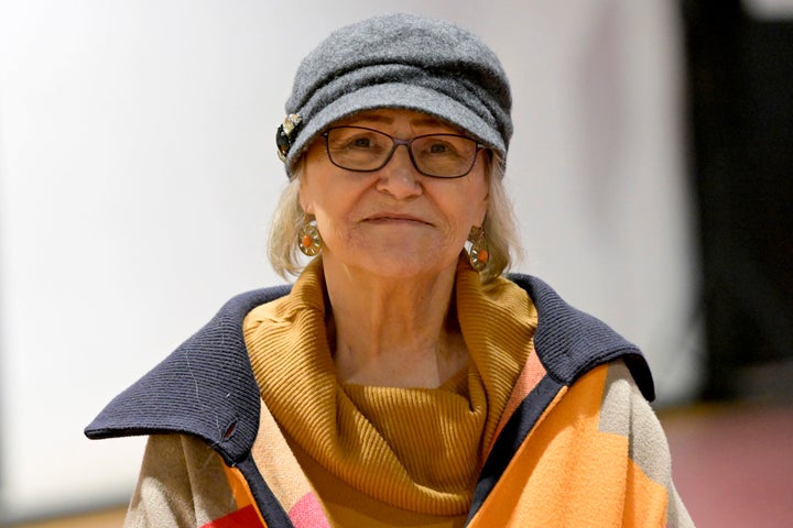 Pam Hemphill, a South Carolina resident who served a federal prison sentence for her role in the Jan. 6th riot, poses for a photo in Conway, South Carolina, Jan. 28, 2024.