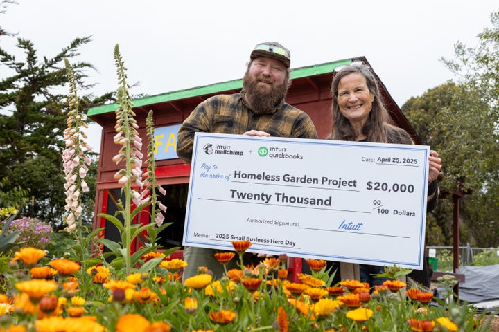 Paul Goldberg and Darrie Ganzhorn of the Homeless Garden Project in Santa Cruz, Calif.