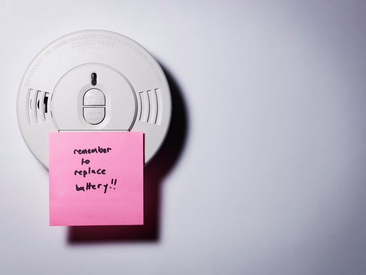 In whatever way works for you, set reminders to replace batteries.